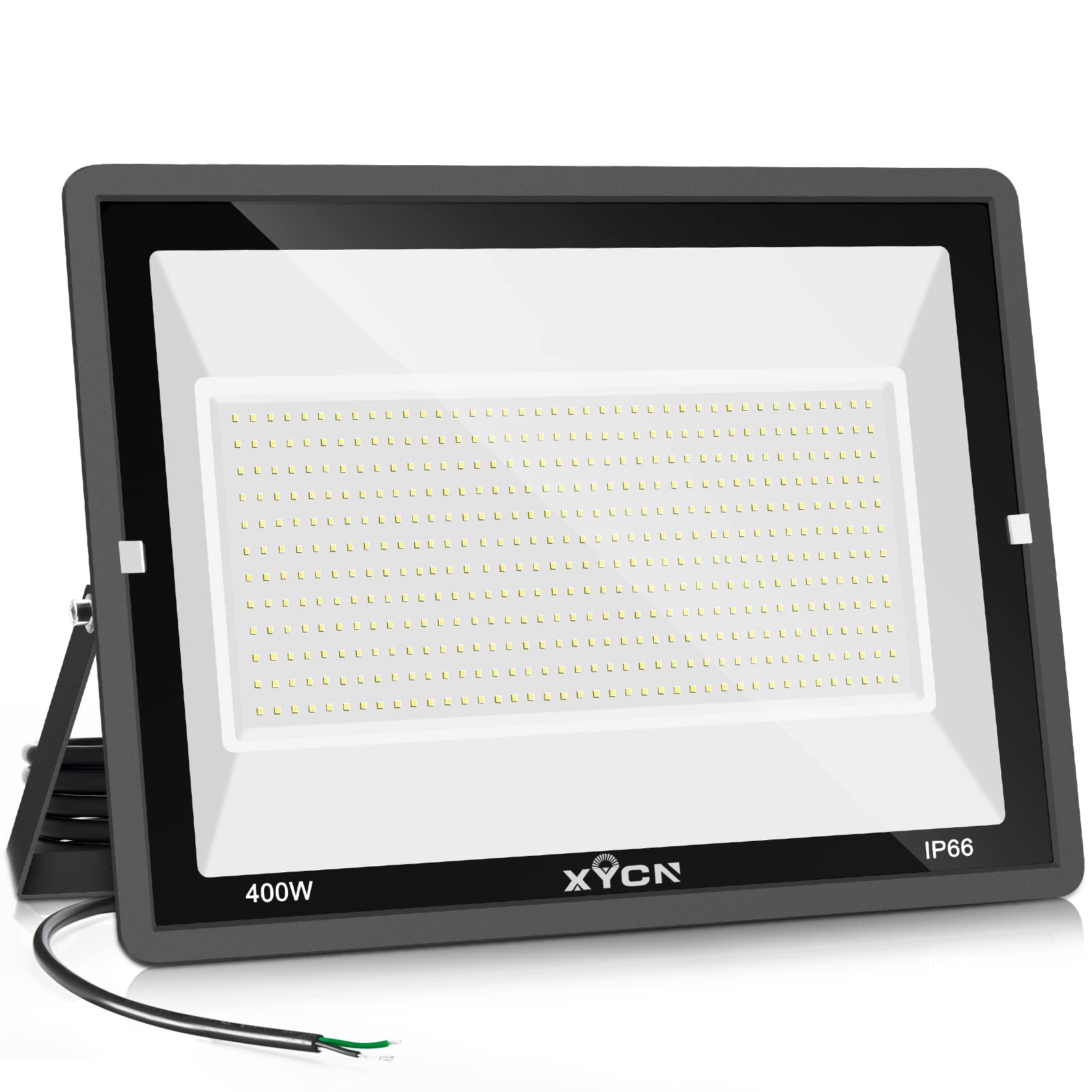 400W LED Stadium Flood Lights - 50,000LM Super Bright, 100-277V Wide Voltage, IP66 Waterproof, 5000K Daylight White - Commercial Sports Field Lighting for Football, Baseball, Tennis Courts and Outdoor Arenas