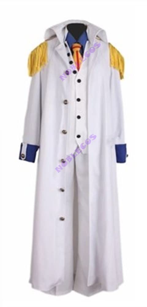 Anime OP Kuzan Kuzel Cosplay Costume - Aokiji Admiral Suit Full Set for Halloween, Cosplay Events & Anime Conventions | Perfect for Fans of One Piece & Japanese Anime