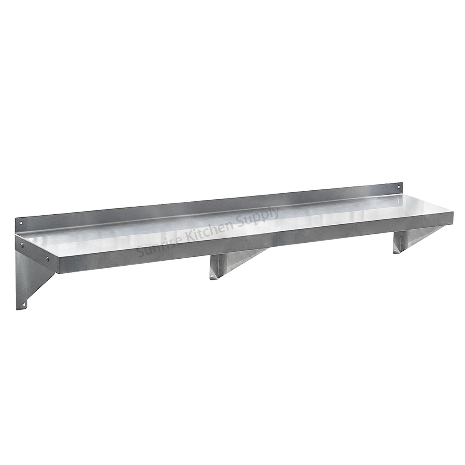 NSF Certified 430 Stainless Steel Wall Shelf - Commercial Grade Kitchen Storage (12