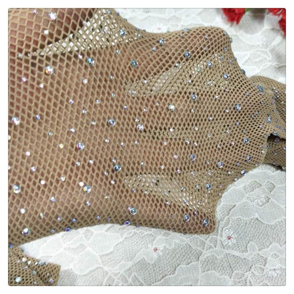 **Sexy Diamond Fishnet Stockings for Women - Black Rhinestone Jacquard Pantyhose Tights - Perfect for Parties, Date Nights & Special Occasions**