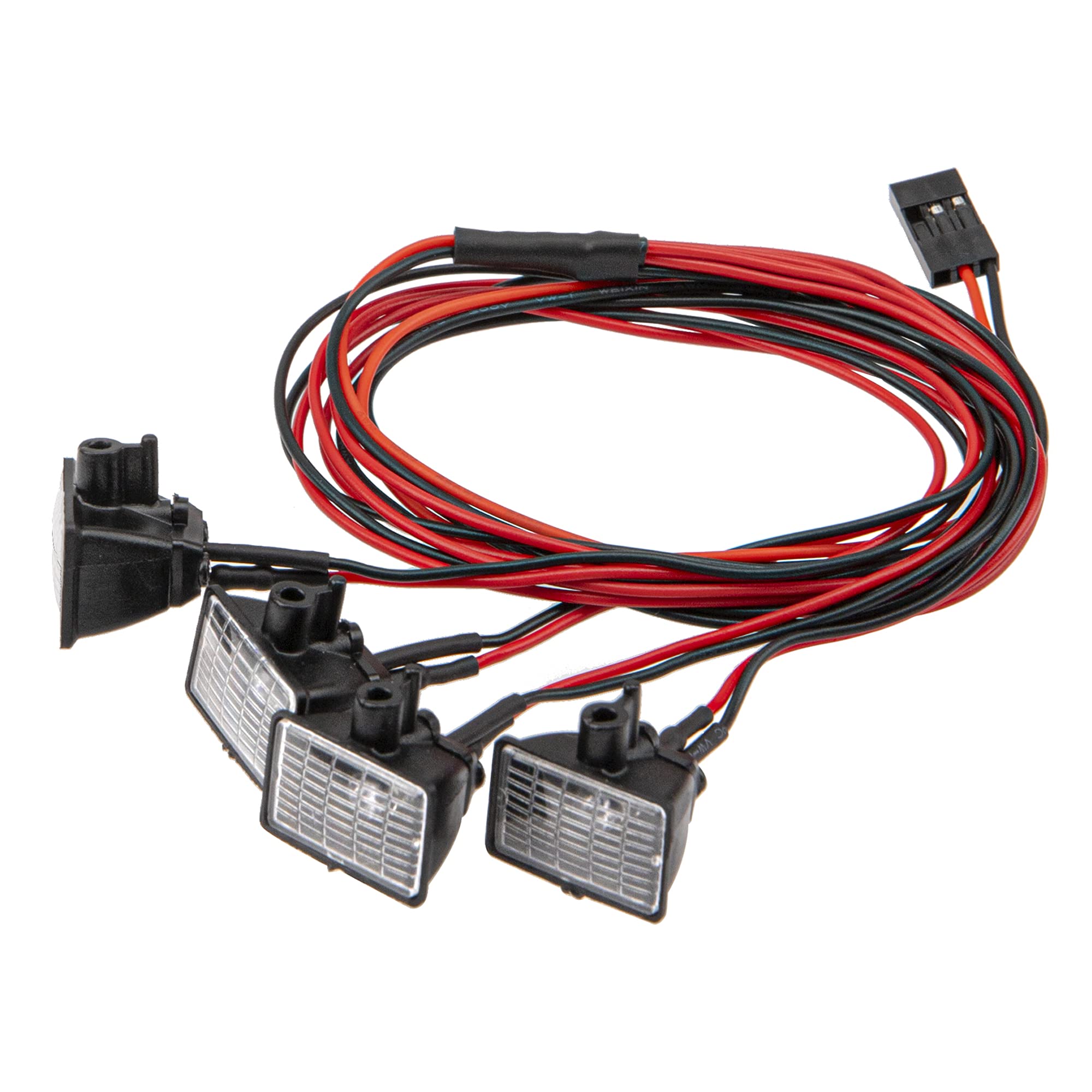 RC LED Roof Light Bar - 4-LED Headlights for Traxxas Axial SCX10 Crawler | Off-Road Adventure Lighting