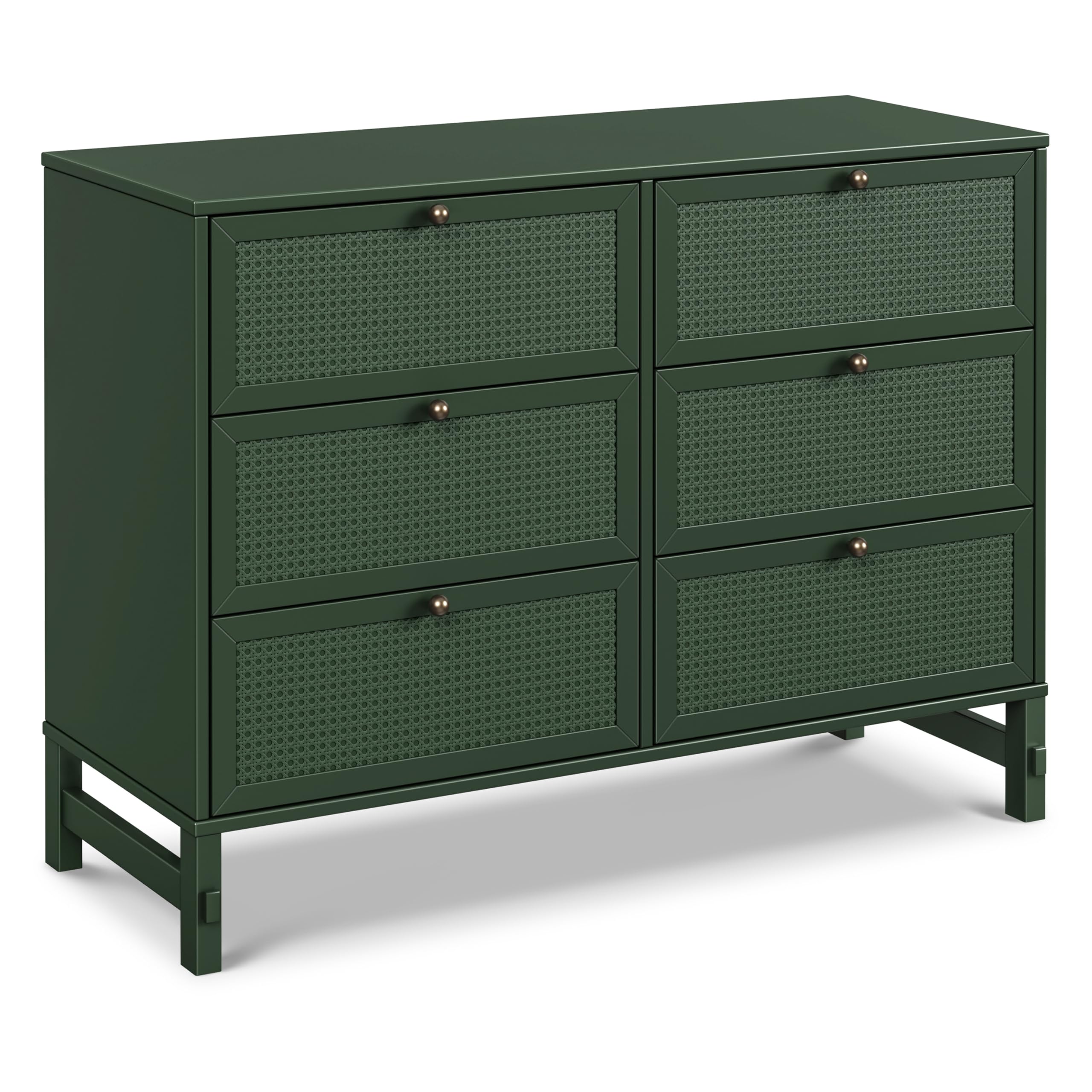 DaVinci Margot 6-Drawer Dresser in Forest Green - GREENGUARD Gold Certified for Kids & Nursery - Sturdy Wooden Chest for Baby Clothes, Toys & Nursery Storage