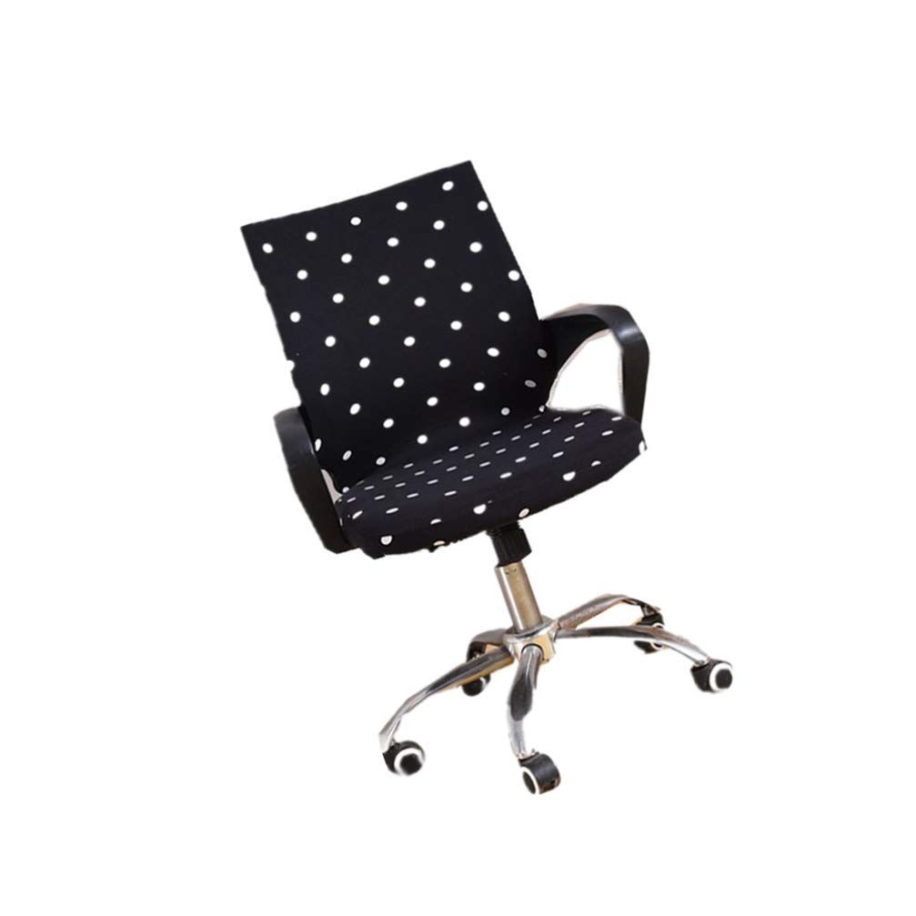 BESPORTBLE Stretchable Office Chair Cover - Dot Pattern Computer Desk Chair Slipcover, Washable & Removable Seat Cushion Protector for Swivel & Lift Chairs | Home Office & Gaming Setup Accessory