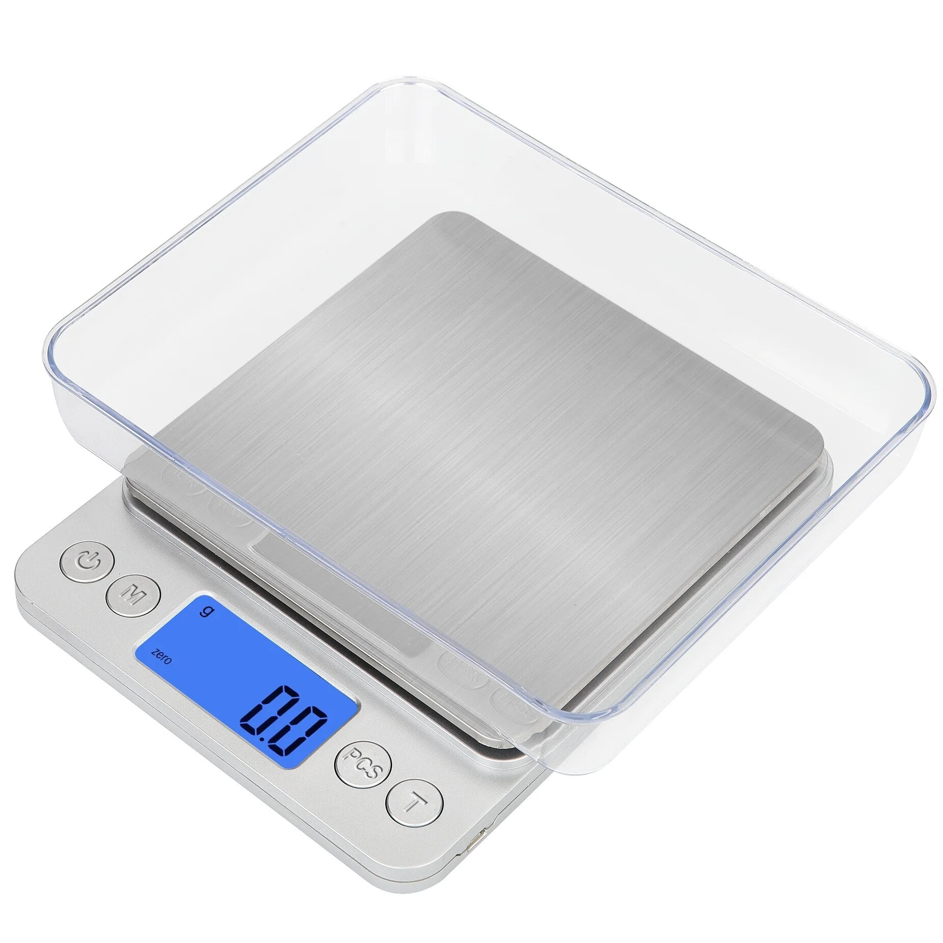 ANYCO Anygleam Rechargeable Digital Kitchen Scale - 11lb/5kg Capacity, Stainless Steel Platform, Precise Measurements for Baking, Cooking & Portion Control - Perfect for Home Chefs & Meal Prep