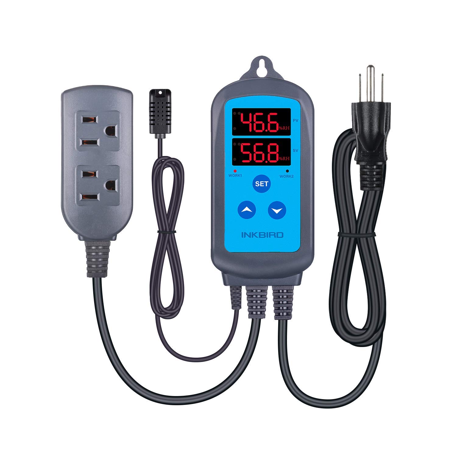 Inkbird ITC-308 Digital Temperature Controller & IHC-200 Humidity Controller - Dual Stage Thermostat for Homebrew, Reptile Tanks, Greenhouse & Aquarium Use