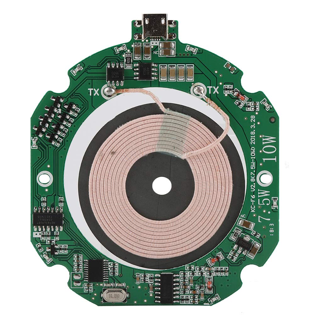 High Efficiency 5W/7.5W/10W Wireless Charger Transmitter Module - Auto Recognition for All Qi Standard Phones | DIY Wireless Charging Solution for iPhone, Samsung & More | Perfect for Home, Office & Car Use