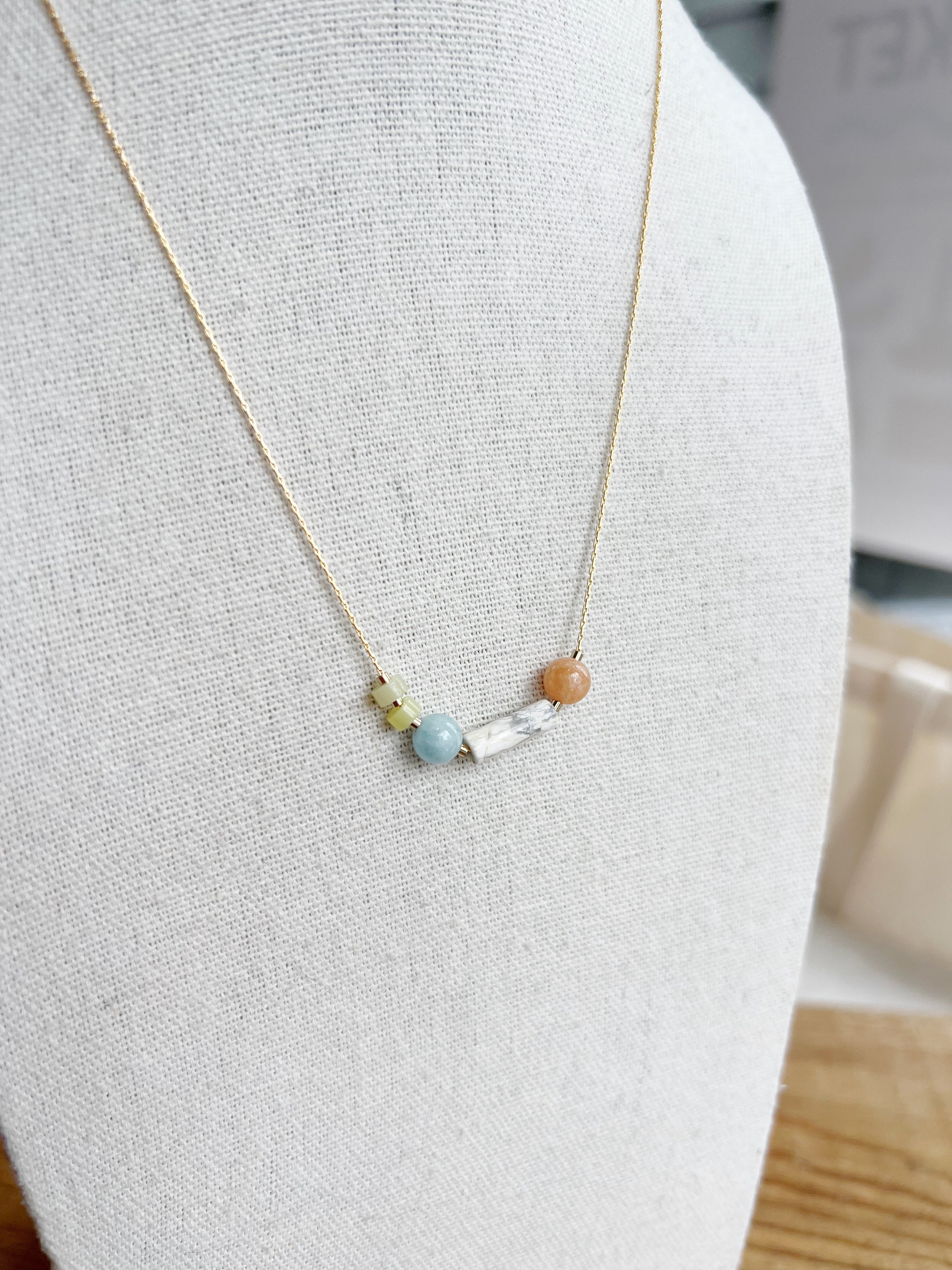 Elegant Snake Chain Beaded Necklace for Women - Dainty Lightweight Gold/Silver Layering Jewelry - Perfect for Everyday Wear, Date Nights & Special Occasions