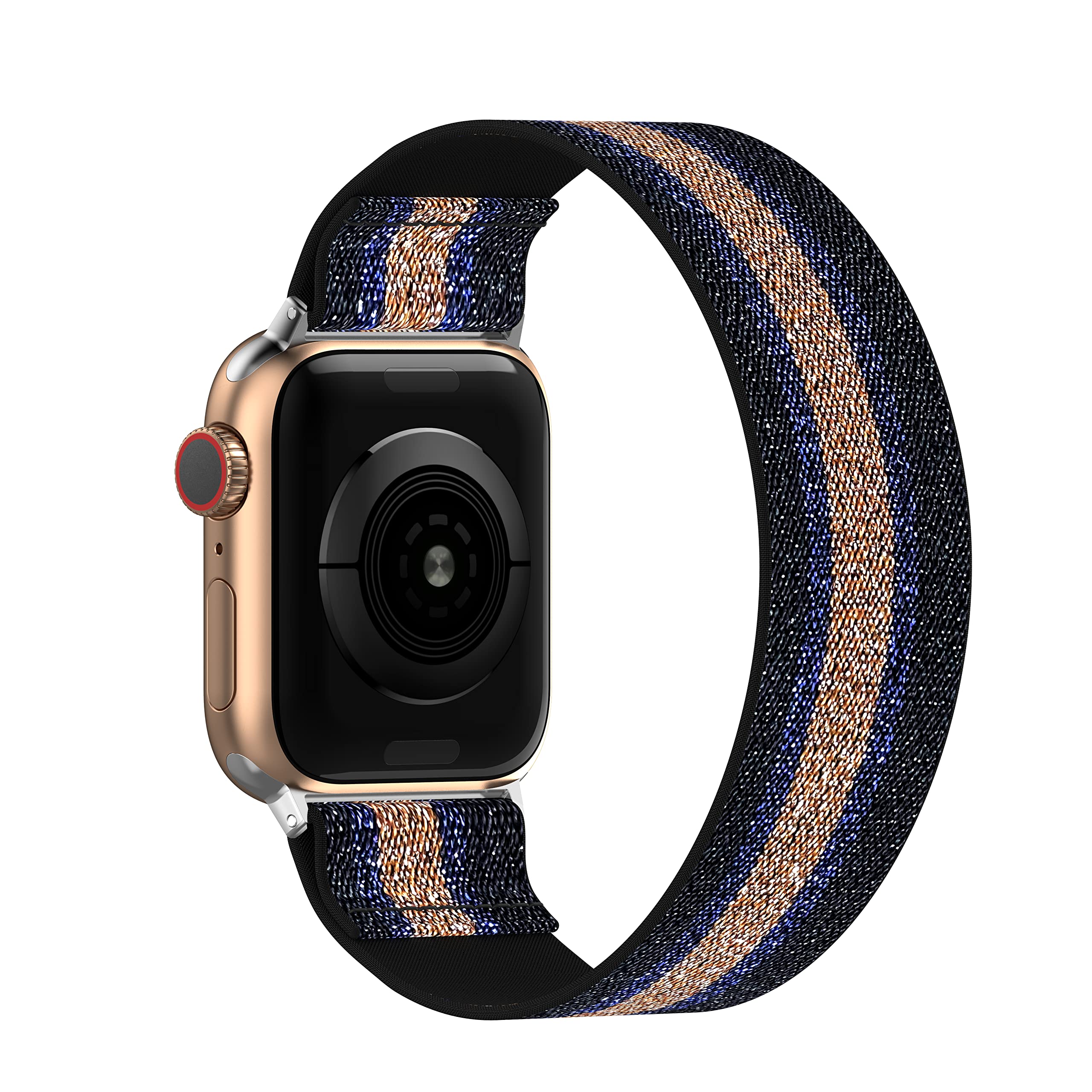 BMBEAR Stretchy Solo Loop Bands for Apple Watch 40mm 38mm 44mm 42mm 41mm 45mm 49mm & Ultra - Braided Elastic Nylon Wristbands for Women & Men - Compatible with iWatch Series 8/7/6/5/4/3/2/1/SE - Perfect for Workouts, Running & Everyday Wear
