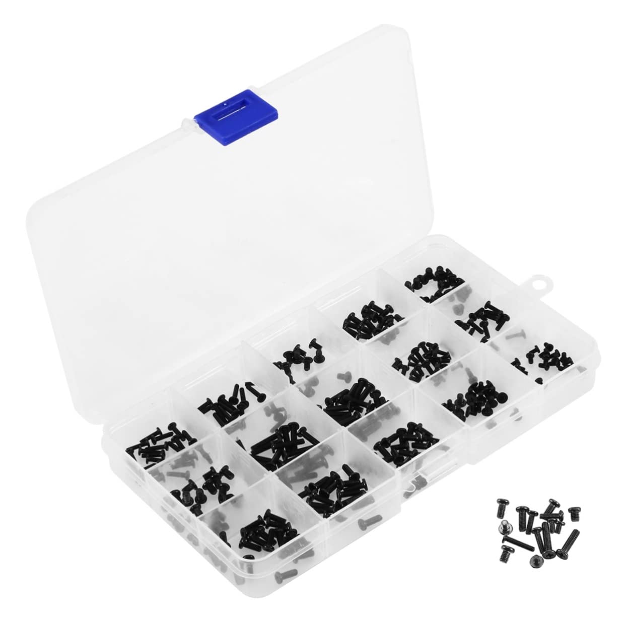 CAXUSD 900 Pcs Screw Assorted Set - 15 Sizes Stainless Steel Screws for Laptop & PC Computer Repair - Universal Hardware Accessories Kit for Electronics Maintenance & DIY Projects