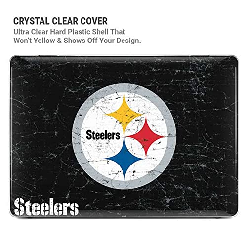 Officially Licensed NFL Pittsburgh Steelers Distressed Design Skin & Case for MacBook Pro 13-inch M1 (2021) | Protective Cover for Laptop | Perfect for Steelers Fans, Office Use & Travel Accessories