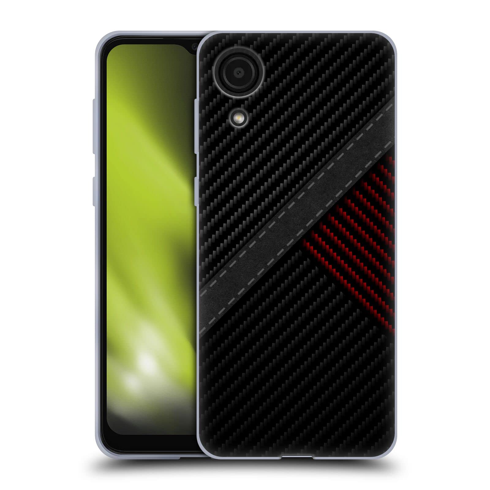 Official Alyn Spiller Stitch Carbon Fiber Soft Gel Case for Samsung Galaxy A03 Core (2021) | Durable Protection & Stylish Design for Everyday Use