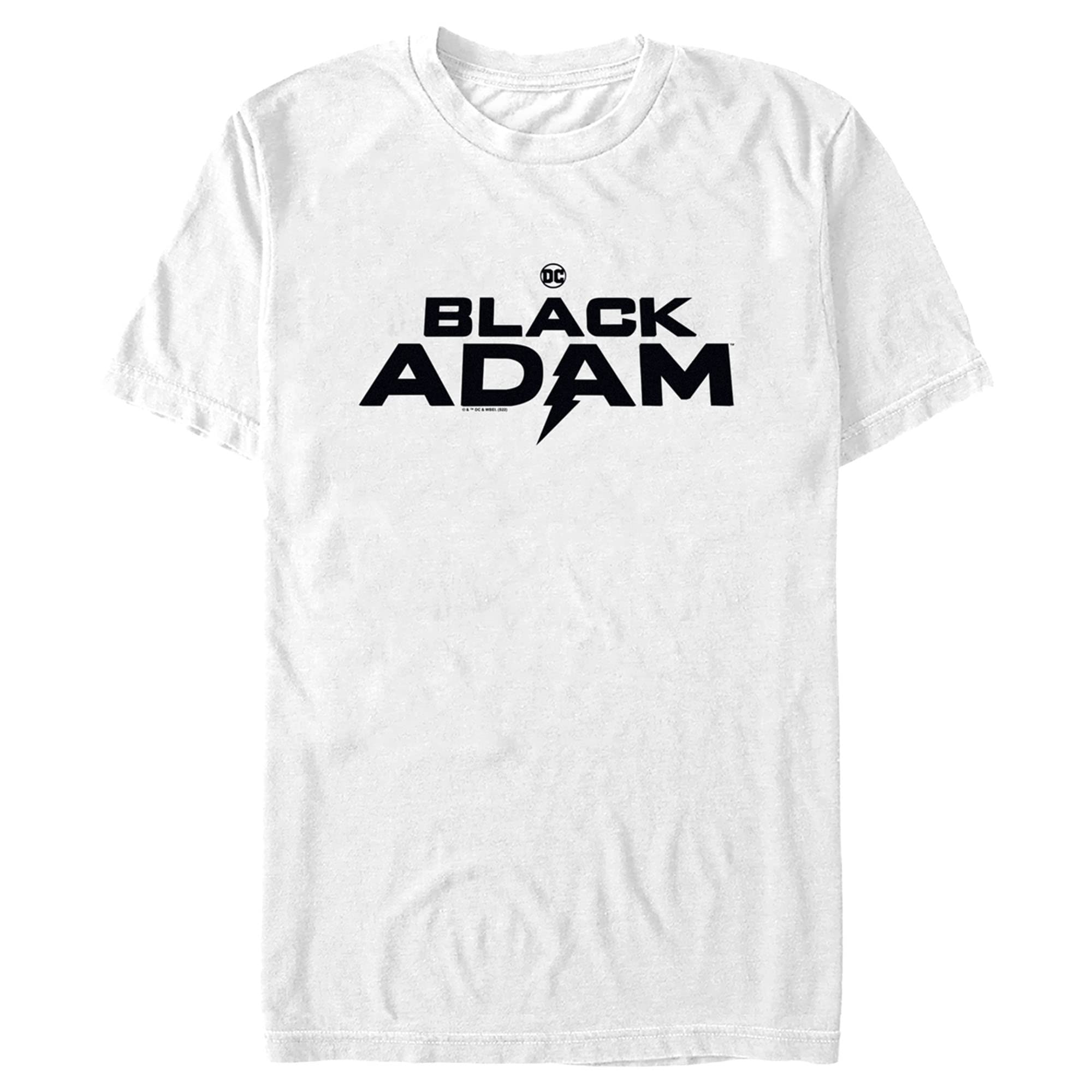 Men's Black Adam Bold Logo Graphic T-Shirt - Superhero Movie Merchandise for Casual Wear & Fan Gifts