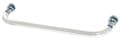CRL 24-Inch Acrylic Smooth Single-Sided Towel Bar with Chrome Rings - Modern Bathroom Accessory for Towel Storage & Spa-Like Decor