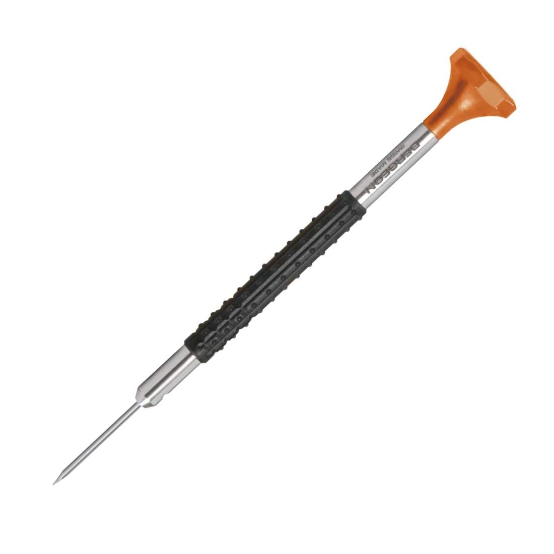 Bergeon 6899-050 Ergonomic Watchmaker Screwdriver Set - 0.50mm Precision Tool for Watch Repair & Jewelry Making - Orange Handle for Comfortable Grip - Perfect for Watchmakers, Hobbyists & DIY Enthusiasts