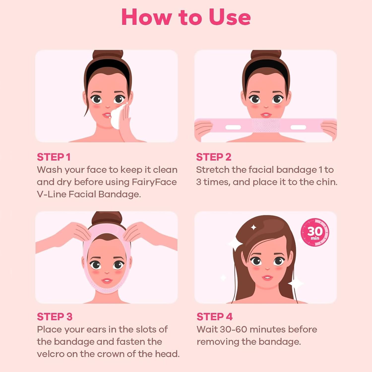 V Line Lifting Mask for Double Chin Reduction - Face Slimming Belt & Chin Strap for Women - Anti-Aging Skin Tightening Face Lift Tape for Sagging Skin Prevention | Perfect for Home Spa, Self-Care Routine & Beauty Treatments