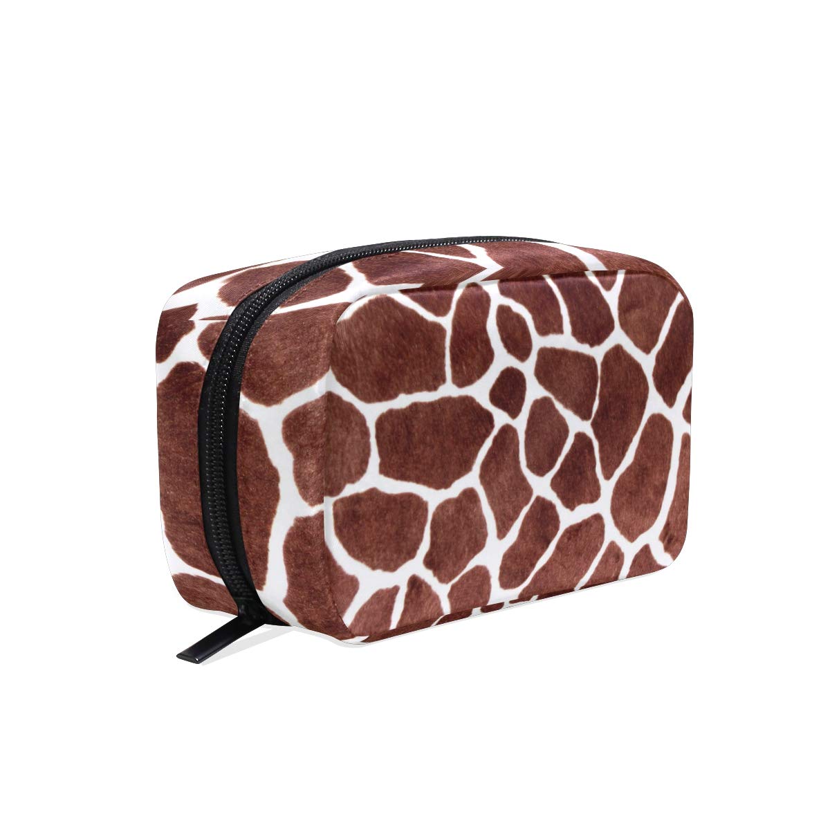 ALAZA Giraffe Print Makeup Bag - Large Capacity Cosmetic Organizer Pouch for Women & Girls | Travel, Gym, Daily Essentials Storage