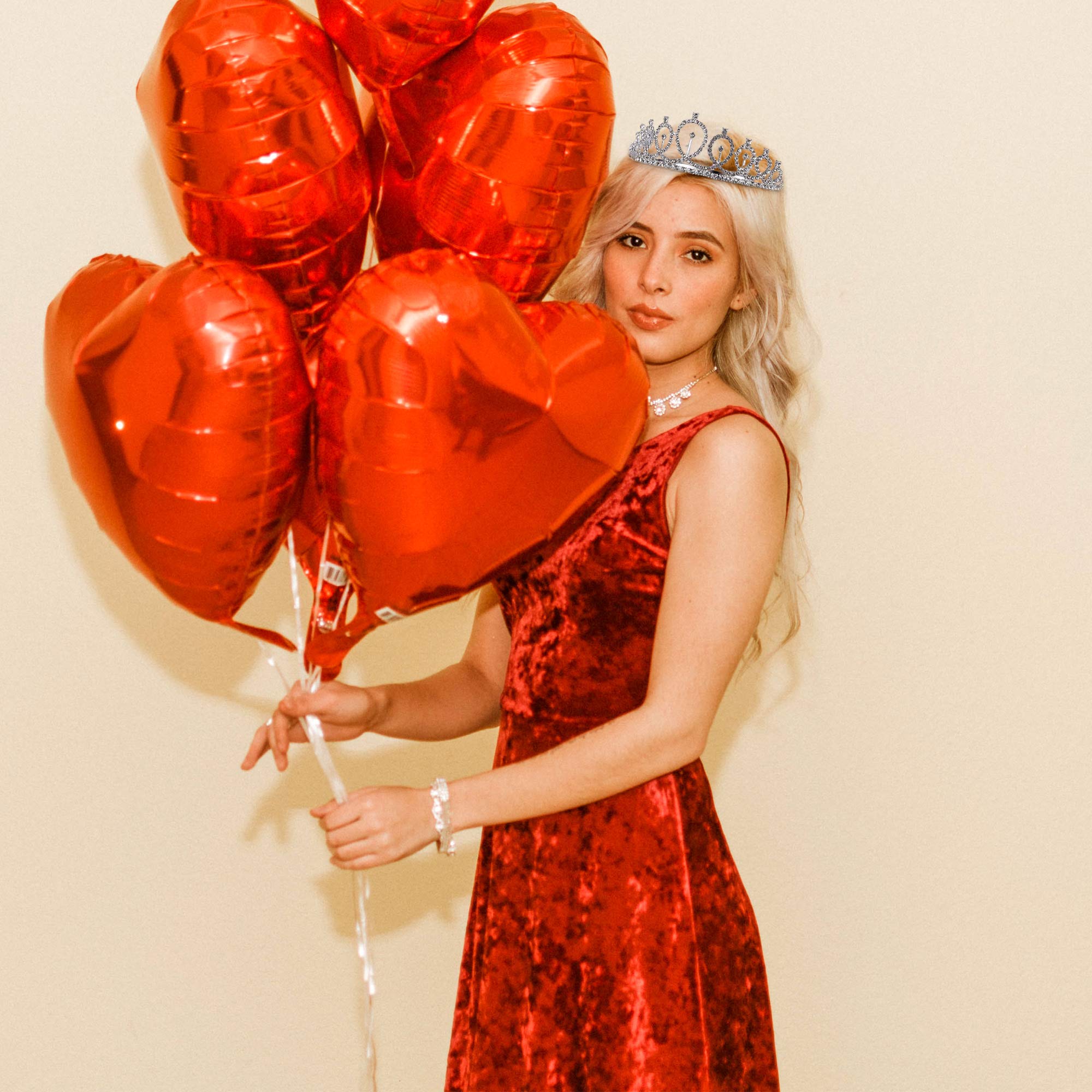 Elegant Silver Crystal Tiara & Birthday Sash Set for Women - Sparkling Crown with Combs & Satin Sash - Perfect for Birthday Parties, Bachelorette, Bridal Showers & Special Occasions