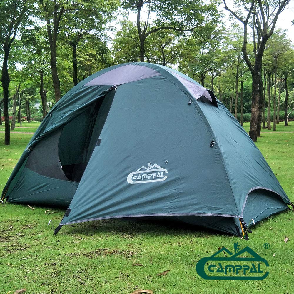 CAMPPAL Professional 1-Person 4-Season Lightweight Backpacking Tent - Waterproof, Durable & Portable for Mountain, Beach, Hunting & Hiking | Compact Design for Solo Camping Adventures & Outdoor Survival Gear (MT060)