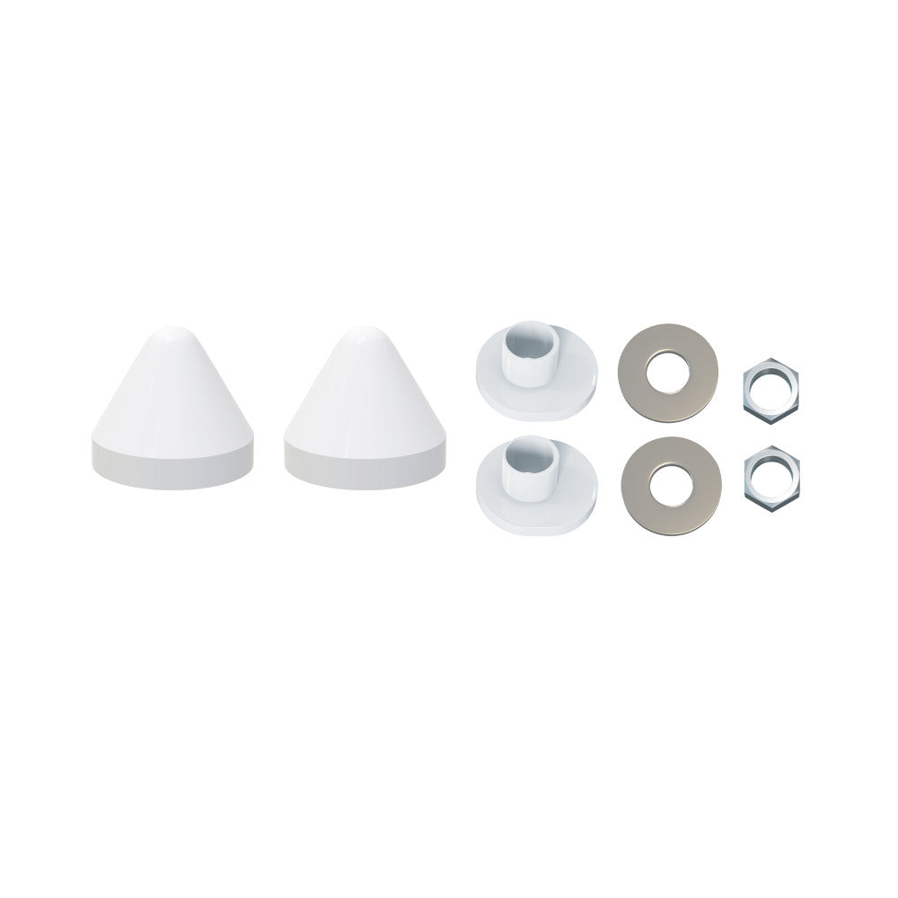 Stainless Steel Ivy Wall Mounting Washers and Caps - Rustproof Hanging Hardware for Outdoor Planters, Garden Decor, and Vine Support