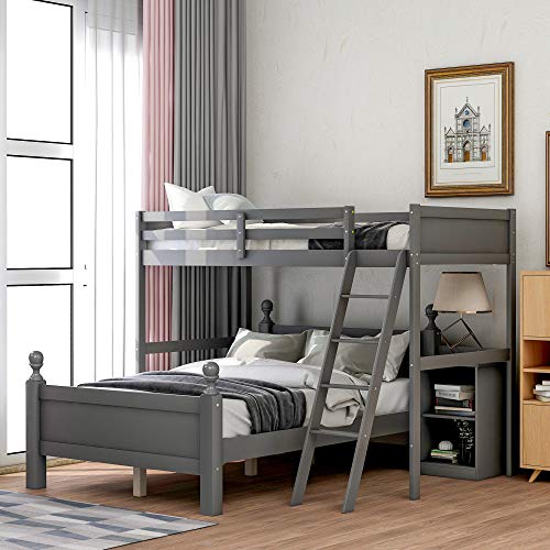 Gray With Bedside Table