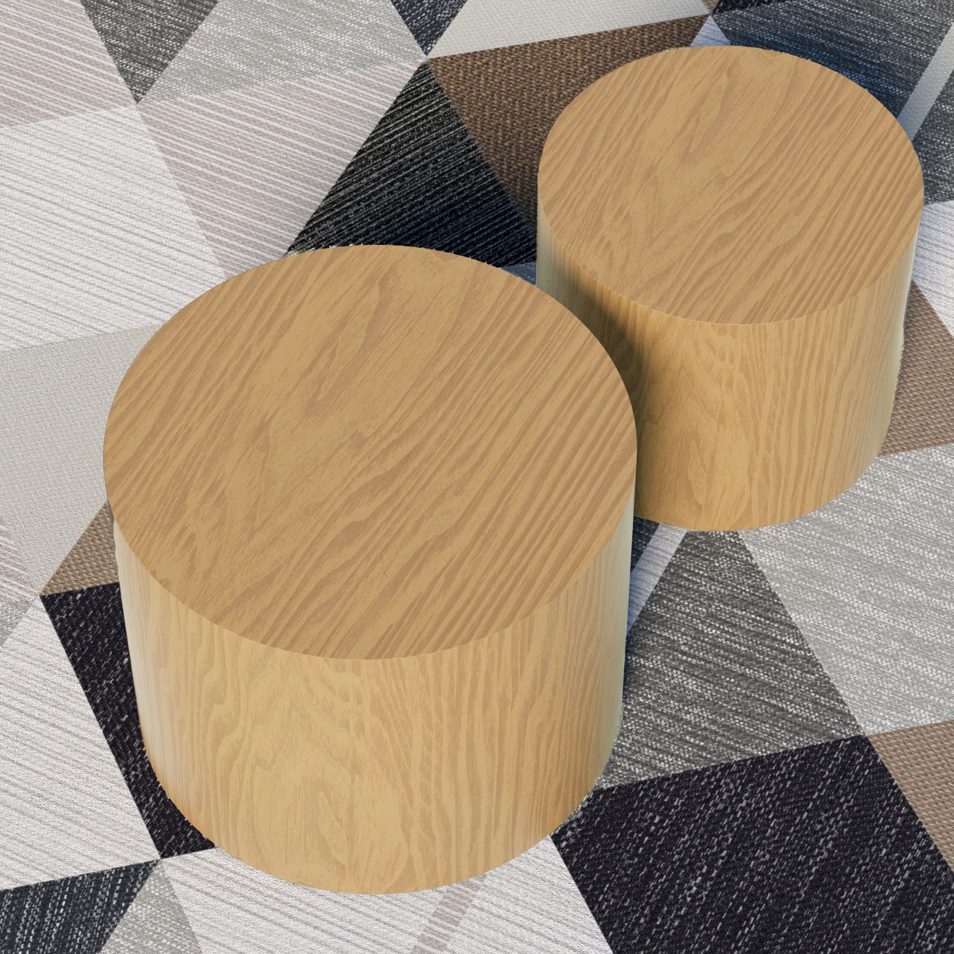 Yoglad 2-Piece Nesting Coffee Table Set - 18