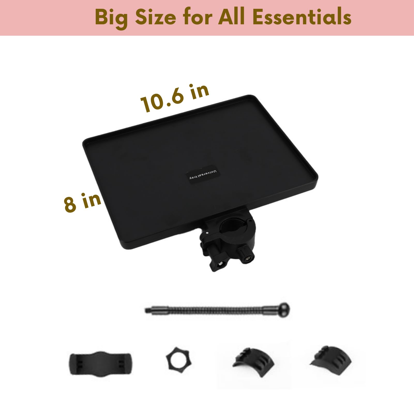 Professional Lash Tray Holder with Ring Light Clip & Phone Mount - Perfect Organizer for Eyelash Extension Tech Supplies - Ideal for Salon, Home Studio & Mobile Lash Artists