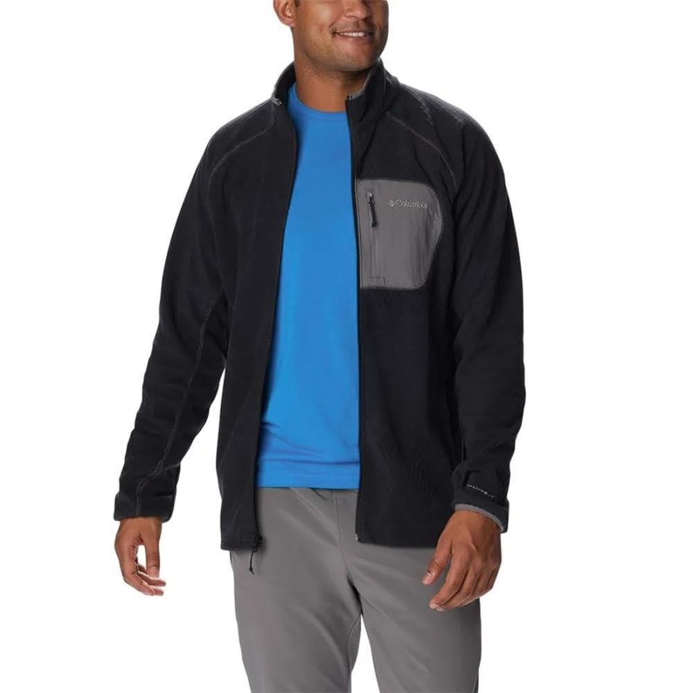 Columbia Men's Outdoor Tracks™ Full Zip Fleece Jacket - Lightweight, Water-Resistant Hiking & Camping Gear for Cold Weather Adventures