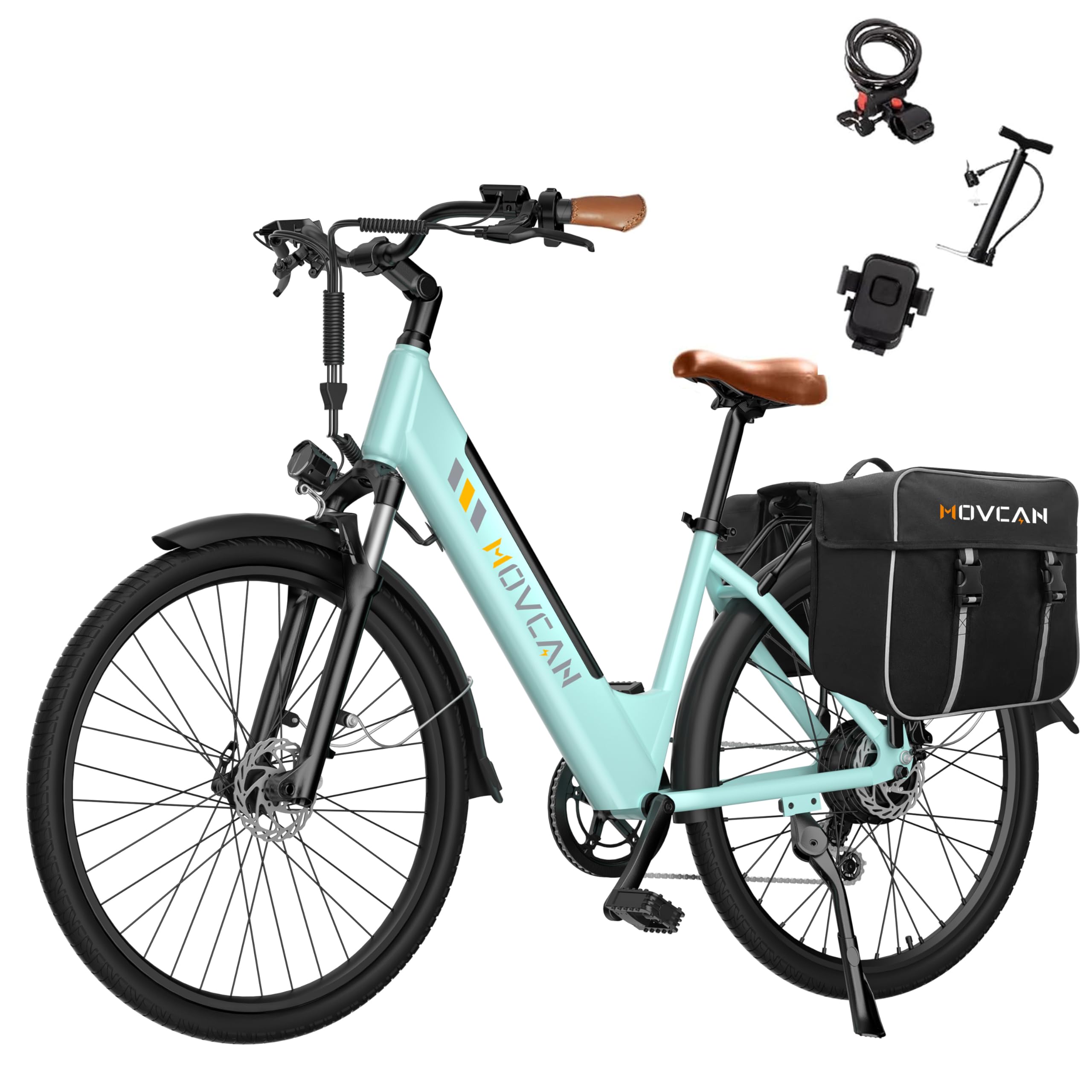 V80 1000W Electric Bike for Adults - 28MPH 48V 13Ah Removable Battery E-Bike - 26