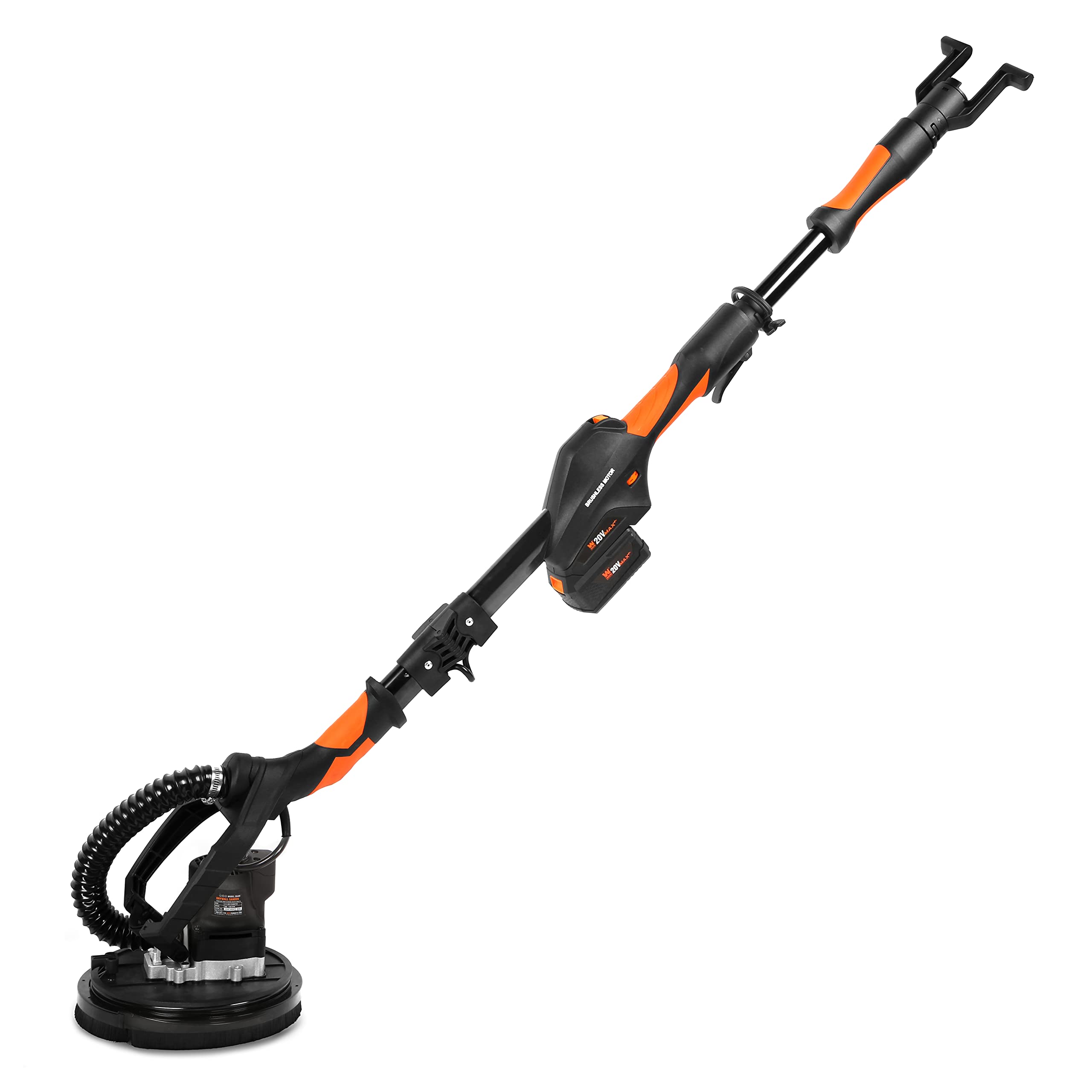 WEN 20V Max Cordless Drywall Sander with Brushless Motor, Variable Speed Control, 5.0Ah Battery & Charger (20409) - Perfect for Home Renovation, Wall Smoothing, and DIY Projects