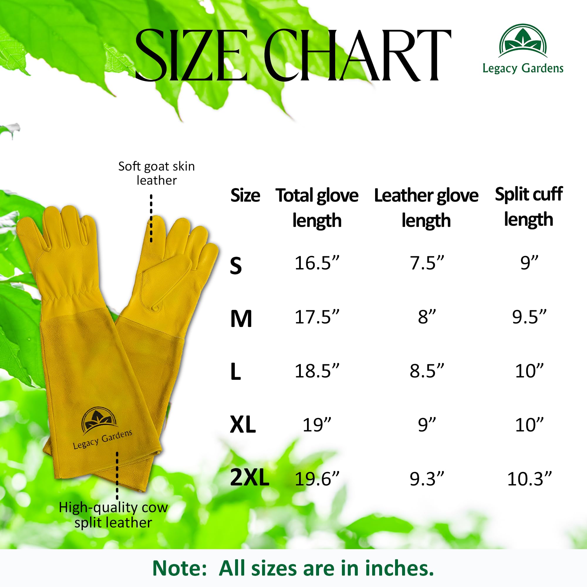 Thorn-Resistant Leather Gardening Gloves for Men & Women - Long Gauntlet Protection for Rose Pruning & Yard Work - Small Yellow - Perfect for Landscaping & Outdoor Tasks