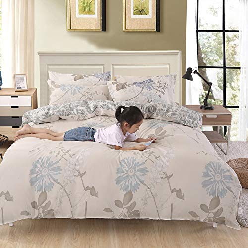 YHWW Summer Quilt Set - 5 Size Options with 4-Piece Classic Bedding (150cm) | AB Side Quilt Cover & Matching Sheets | Perfect for Guest Rooms, Vacation Homes & Dorm Decor