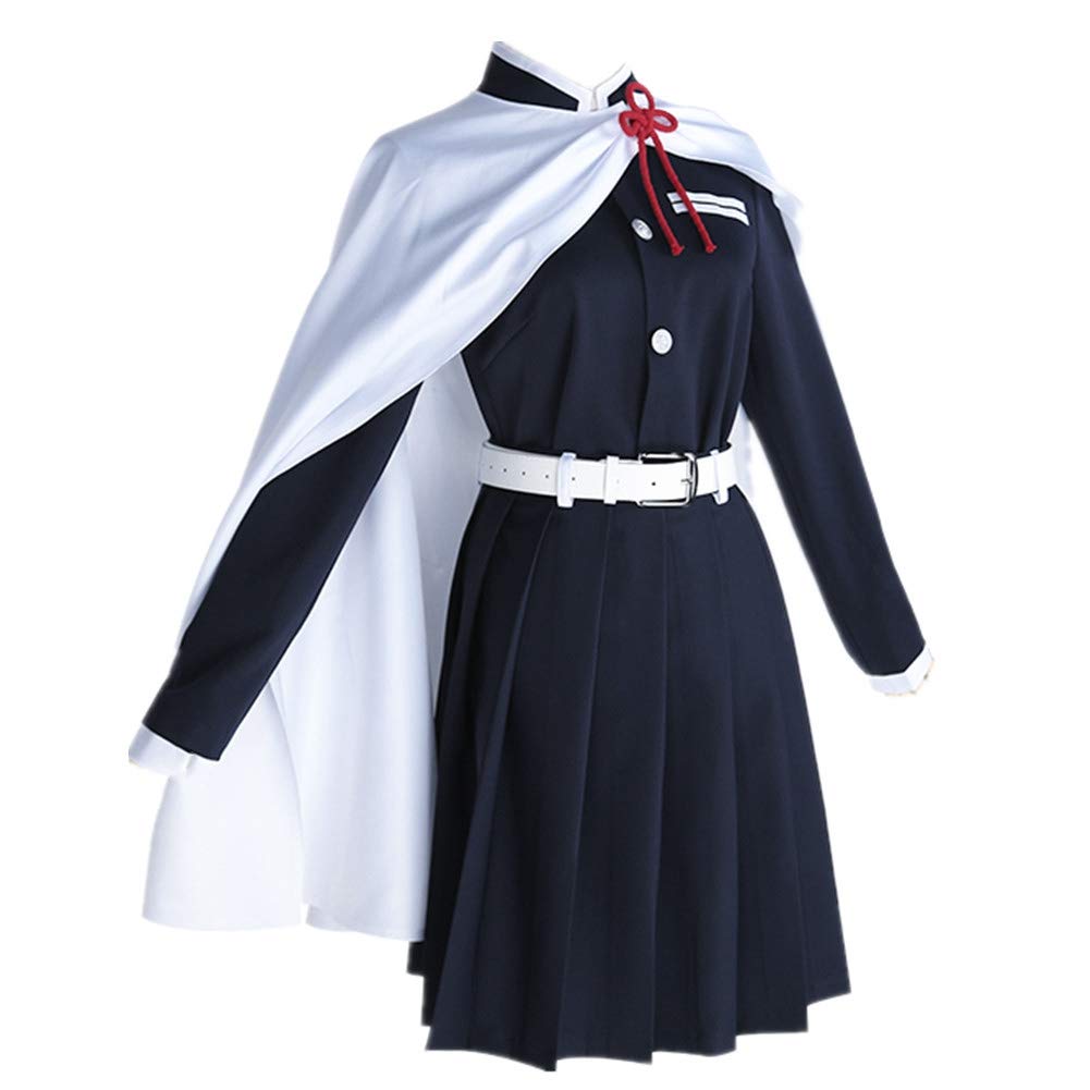 Kanao Tsuyuri Cosplay Costume - Anime Demon Slayer Kimetsu no Yaiba Outfit with Wig - Perfect for Halloween, Conventions & Cosplay Events