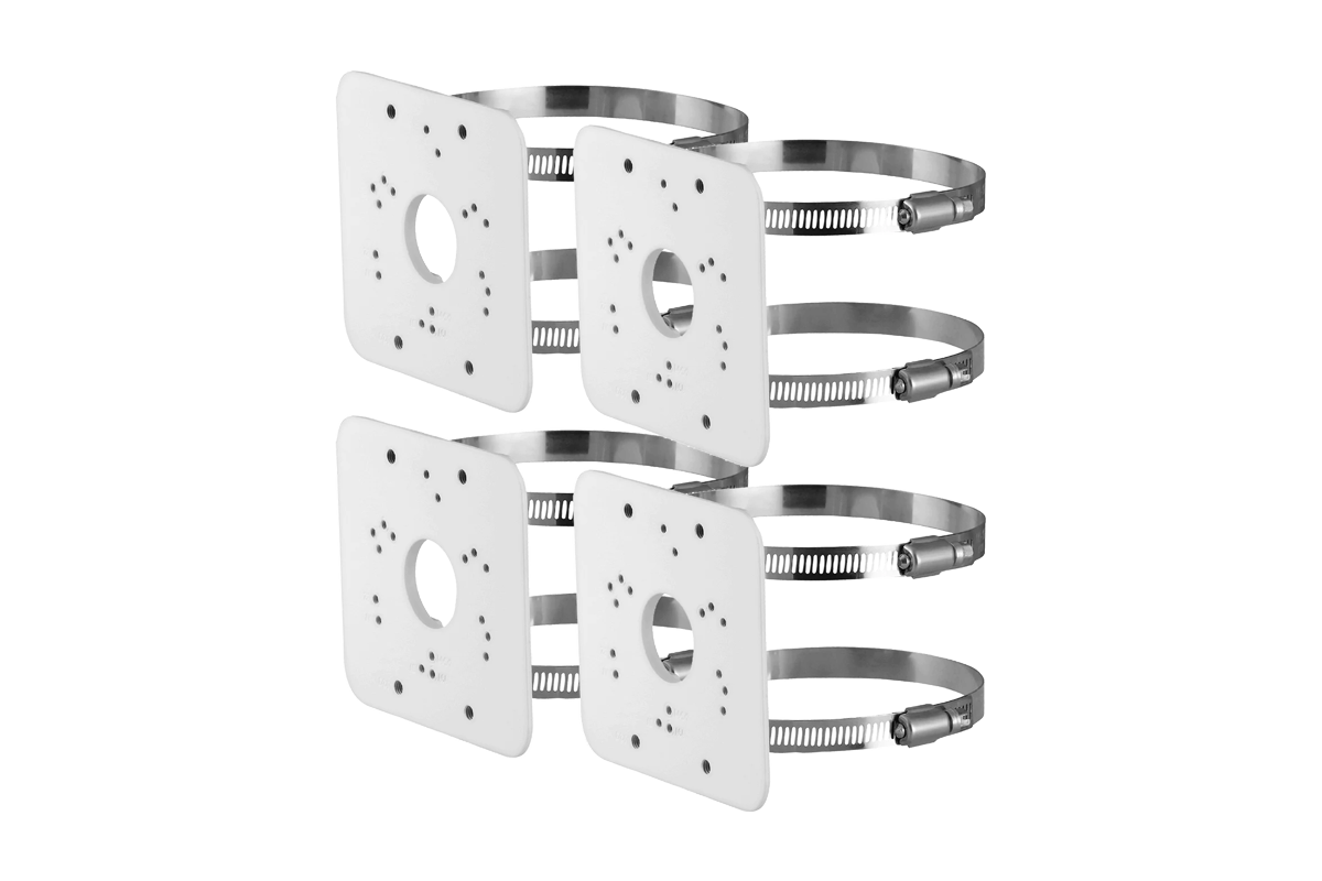 Heavy Duty Pole Mount Bracket - Adjustable Universal Pole Clamp for Security Cameras, Lights & Antennas | Outdoor & Indoor Use for Home, Garage & Garden