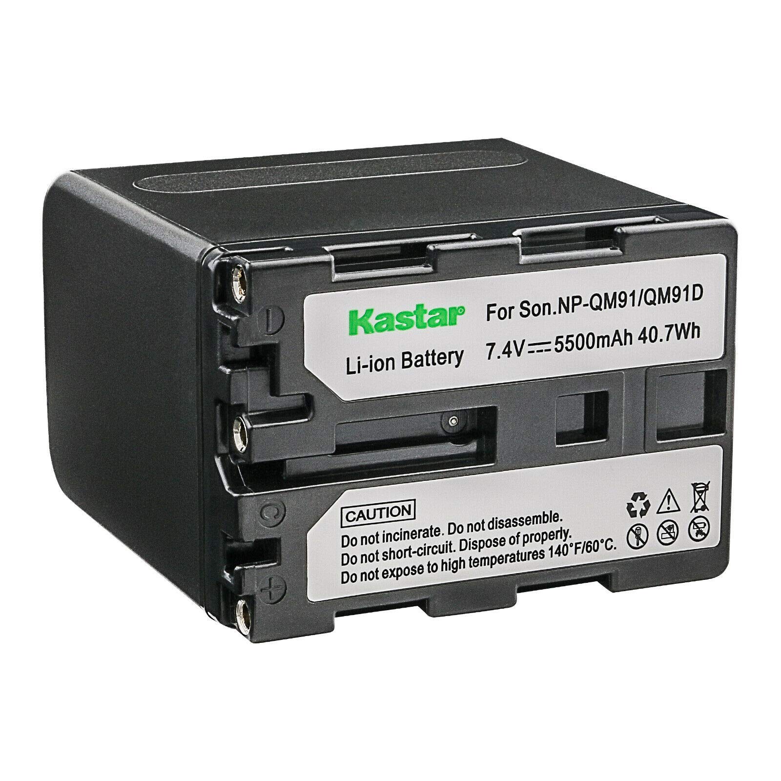 Kastar 4-Pack NP-QM91D 7.4V 5500mAh Replacement Battery for Sony CCD-TRV Series Camcorders - Compatible with CCD-TRV11 to CCD-TRV24 Models - Perfect for Travel Vlogging, Home Videos & Outdoor Recording