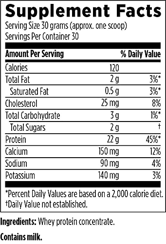 Designs for Health WheyCool - Grass Fed Whey Protein Powder, 22g Protein per Serving, Non-GMO, Gluten-Free, Unflavored & Unsweetened (30 Servings/900g) - Supports Muscle Recovery & Energy for Athletes, Gym Workouts & Post-Exercise Nutrition