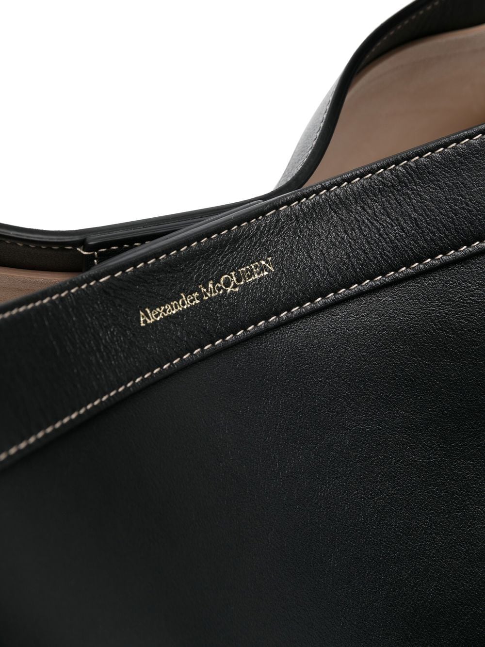 Alexander McQueen Black Leather Shoulder Bag for Women - Luxury Designer Handbag for Work, Evening & Travel