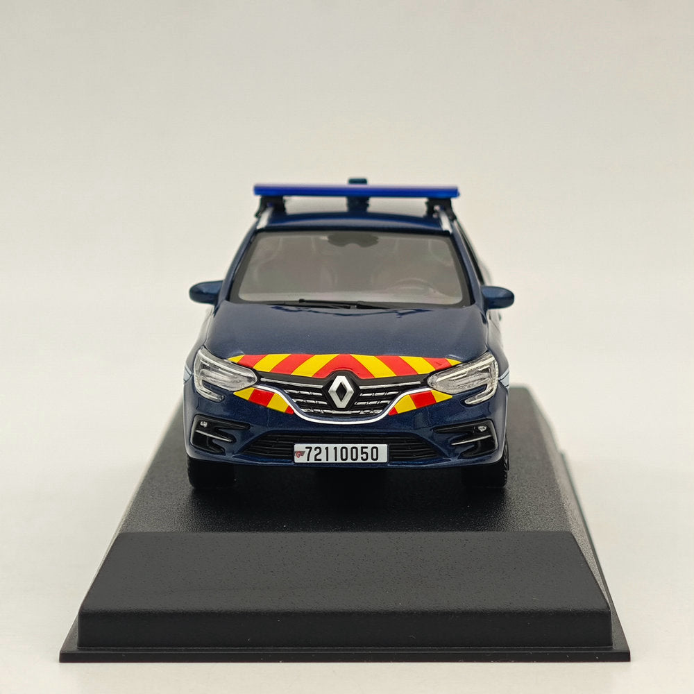 1/43 Scale Norev Renault Megane Estate Gendarmerie De L'Air 2022 Blue Diecast Car Model - Police Vehicle Collectible for Display & Gifts