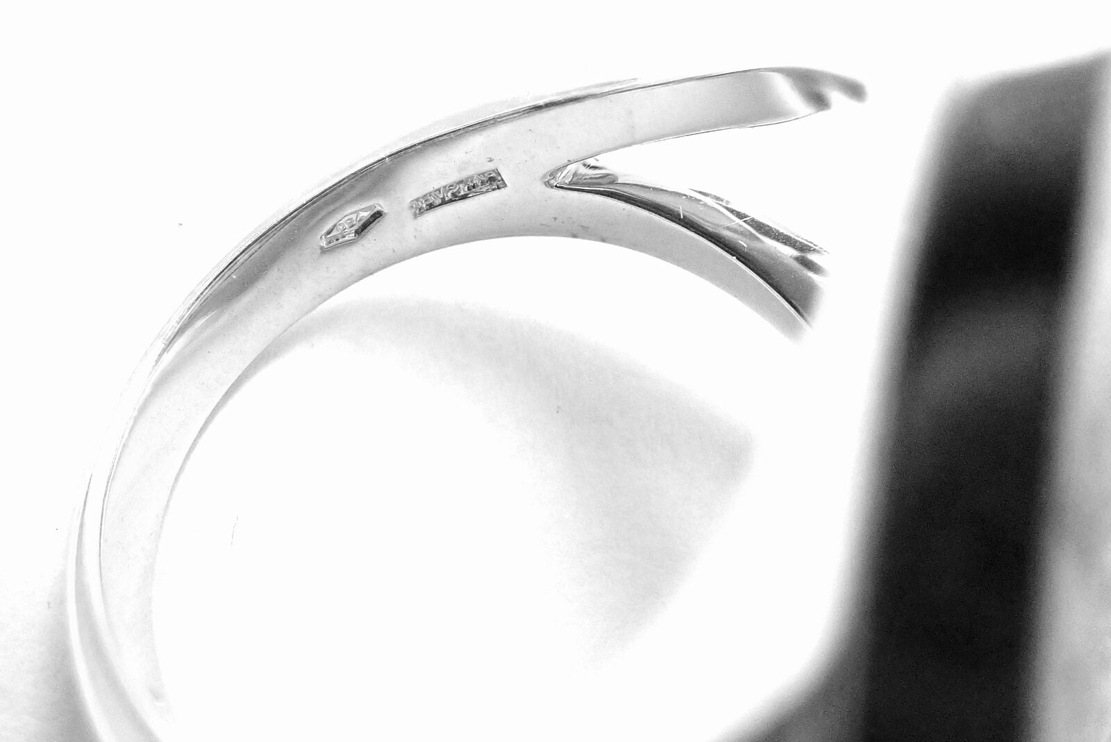 Authentic Bvlgari 18k White Gold Diamond Ring for Women - Luxury Jewelry Gift for Engagement, Wedding & Special Occasions