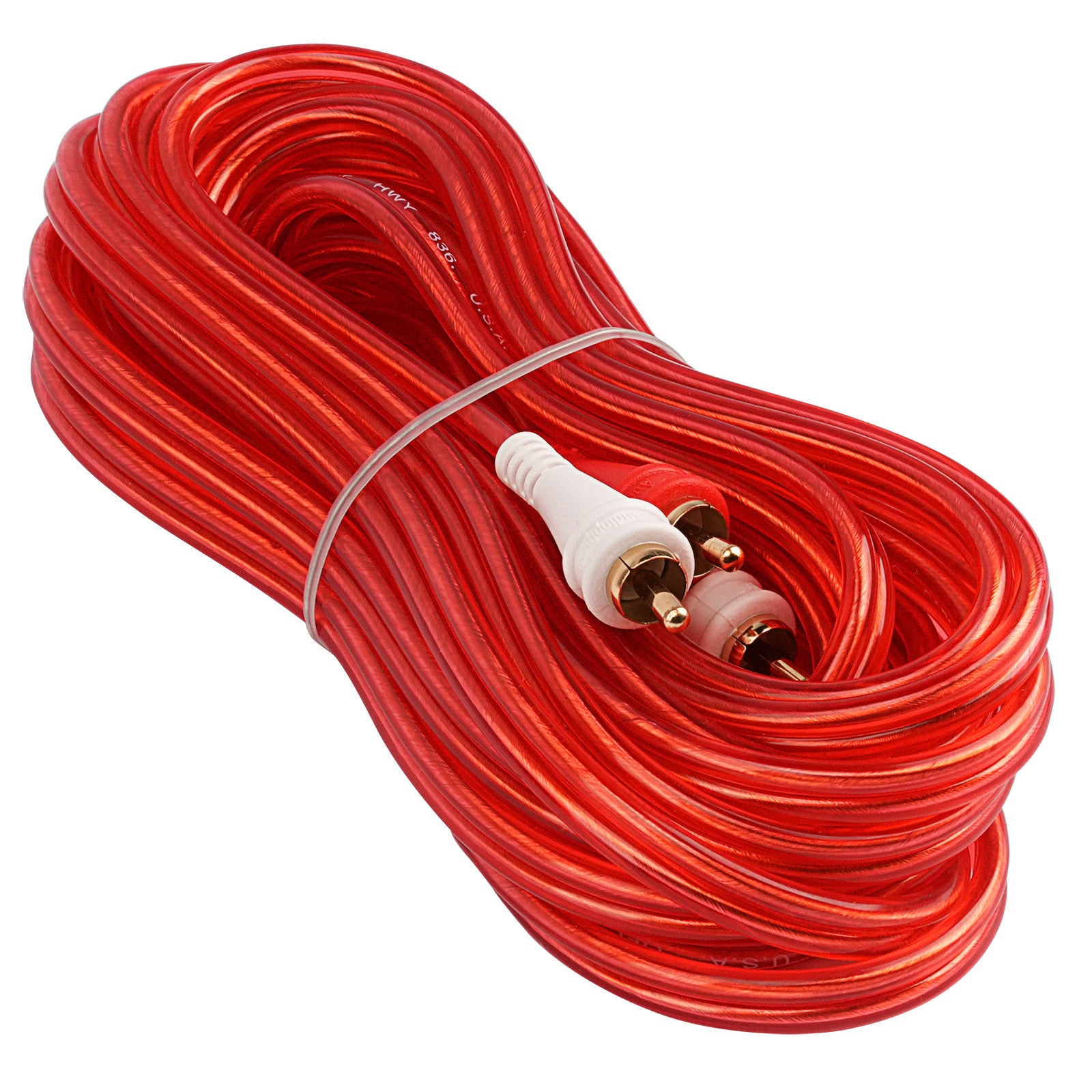 20FT Oxygen-Free RCA Audio Cable - High-Quality Stereo Interconnect for Home Theater, Hi-Fi Systems & Gaming (BMV G 20) - Perfect for Surround Sound Setup & Audiophile Listening