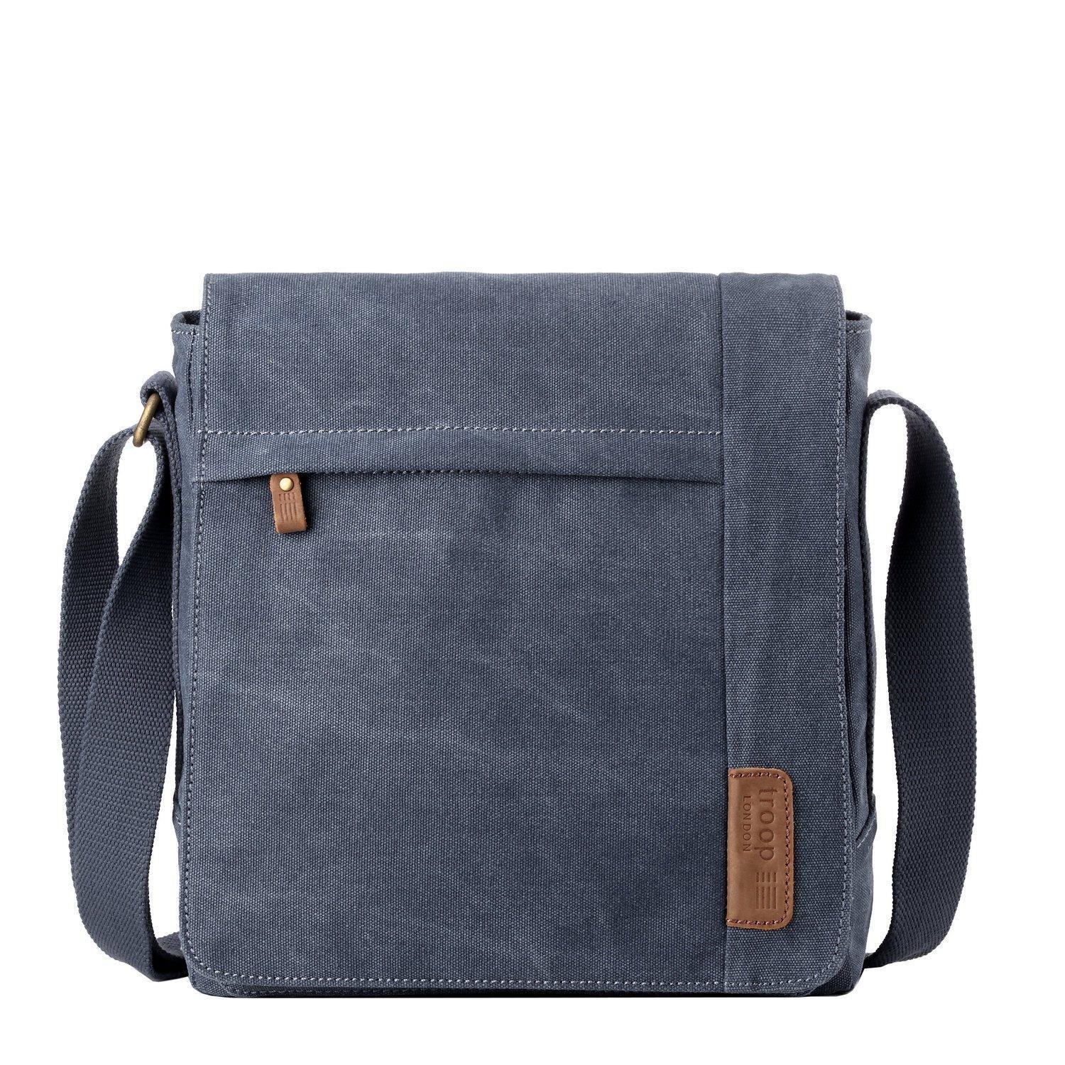 TRP0219 Troop London Classic Canvas Crossbody Bag - Stylish & Durable for Travel, Work & Everyday Use