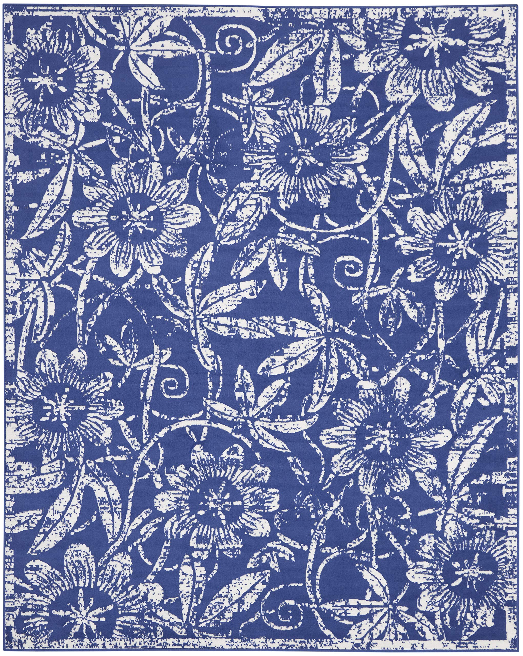 Nourison Whimsicle Floral Navy 8'4