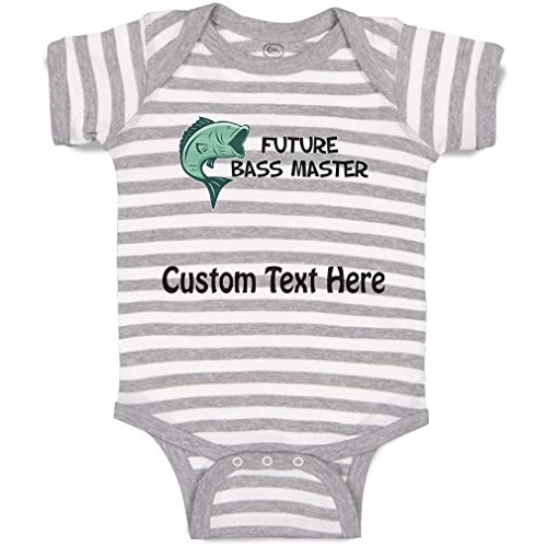 Stripes Gray White Personalized Text Here