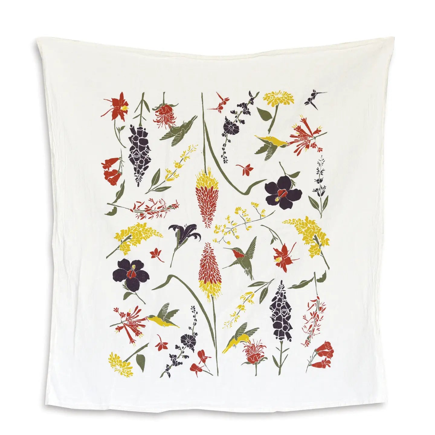 Hummingbird Garden Towel - Soft & Absorbent Outdoor Beach Towel for Picnics, Pool, and Summer Relaxation