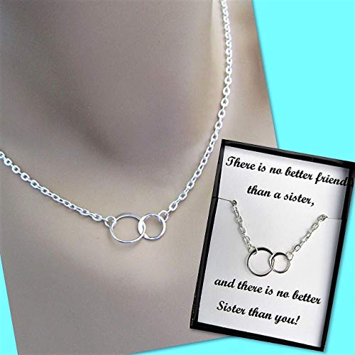 Sterling Silver Infinity Necklace for Sisters - Eternal Bond Jewelry Gift