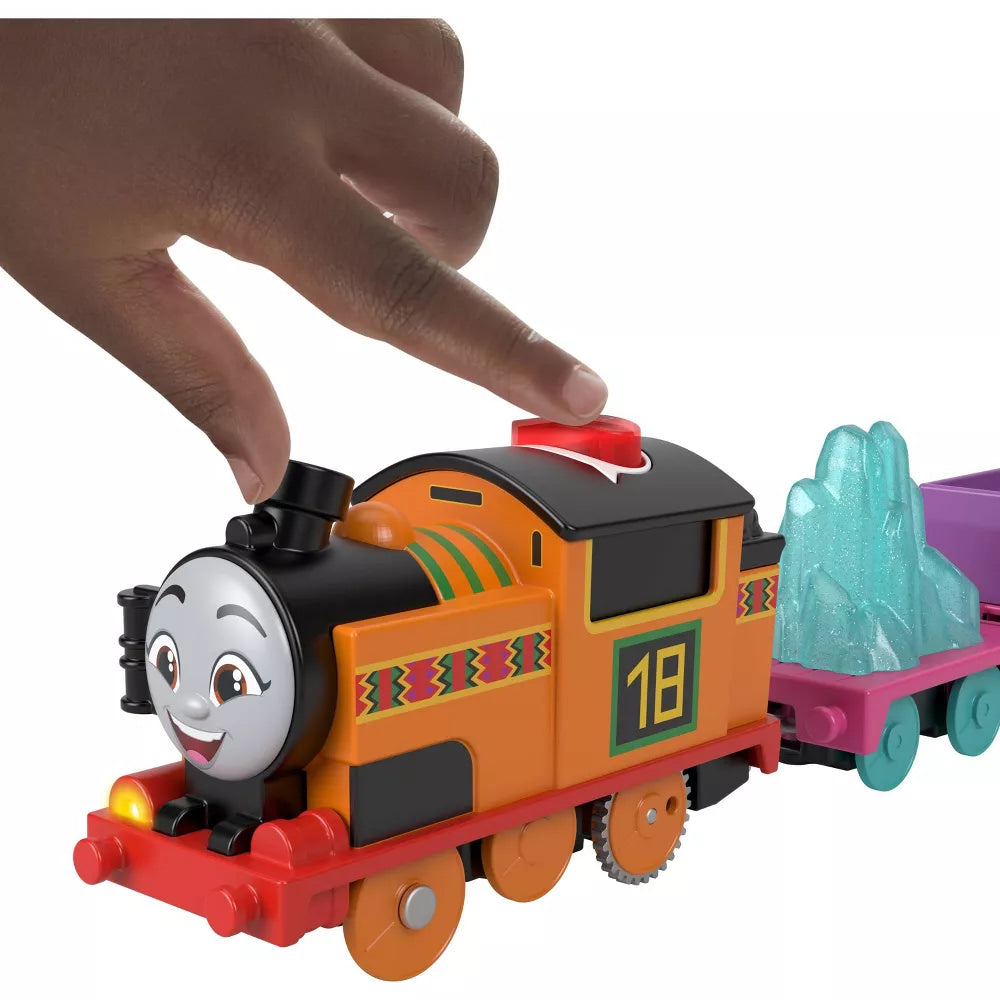 Fisher-Price Thomas & Friends Motorized Talking Engine NIA Toy Train - Interactive Kids Toy with Sounds & Movement - Perfect for Pretend Play & Imaginative Adventures