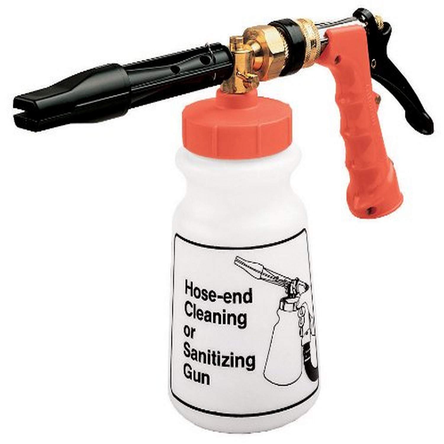 Gilmour 875144-1001 Foamaster Cleaning Spray Nozzle - 12 oz Red Sprayer for Car Wash, Garden & Household Cleaning - Heavy Duty Foam Blaster Nozzle
