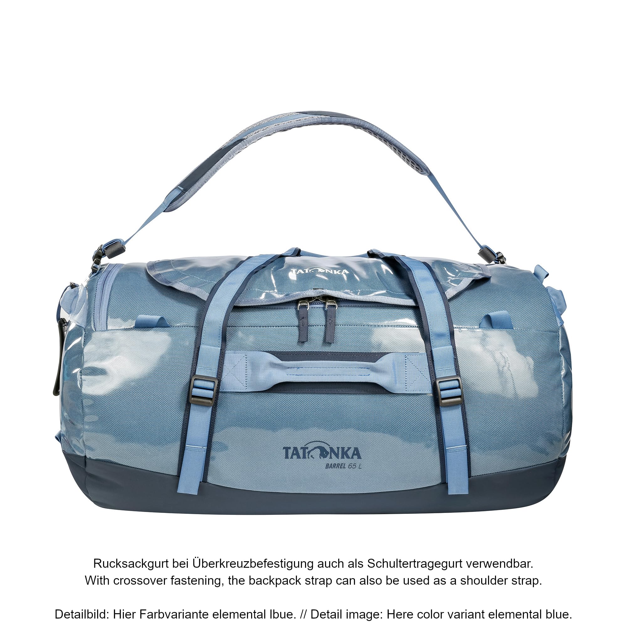 Durable Tatonka Travel Bag with Stowable Backpack Shoulder Straps - Perfect for Camping, Hiking & Adventure Travel
