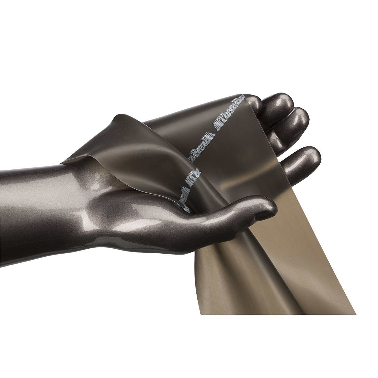 THERABAND Professional Resistance Bands Set - 15 Pack Heavy Duty Latex Exercise Bands (5 Feet) for Strength Training, Physical Therapy, Pilates & Home Workouts - Advanced Level Black - Perfect for Gym, Rehabilitation & Fitness Enthusiasts