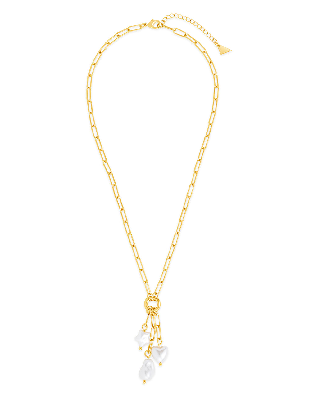 Sabrina Mixed Pearl Charm Necklace - Elegant Layered Pearl Jewelry for Women | Perfect for Weddings, Parties & Everyday Wear