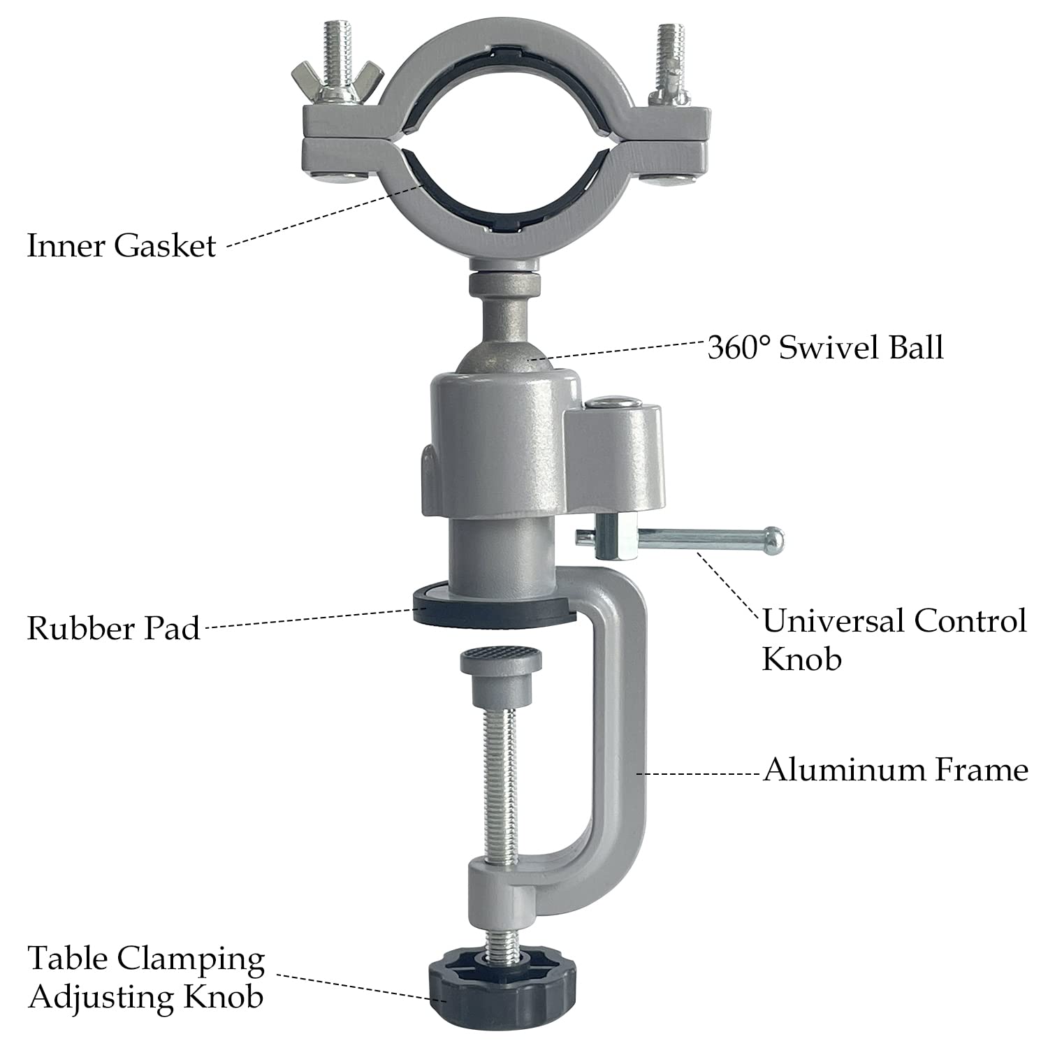 360° Rotating Electric Drill Stand Holder - Universal Bench Clamp Vise for DIY, Jewelry Making & Woodworking | Perfect for Home Workshops & Professional Use